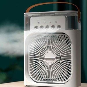 Mini ventilateur portable 3 en 1, climatiseur, USB, électrique, refroidisseur d'air, veilleuse LED