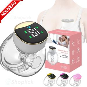 Tire-lait électrique portable mains libres – 4 modes, 12 niveaux d’aspiration, écran LED silencieux  