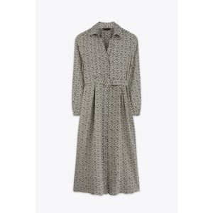 Marwa فستان طويل أسود مطبوع من تونتيتوس