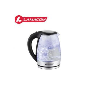 Lamacom Bouilloire Électrique En Verre Capacité Maximale 1.7L
