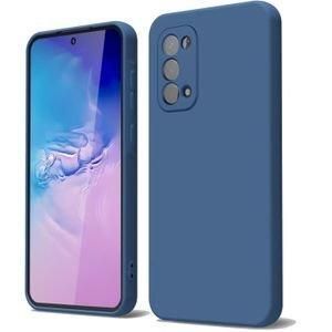 Case Coque Souple Liquid Silicone pour Oppo A74 5G bleu – Protection élégante et maniabilité