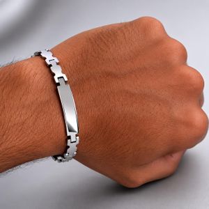 Bracelet Homme en Acier Inoxydable Design Moderne
