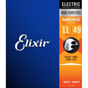 Elixir NANOWEB MEDIUM 11-49 pour guitare électrique