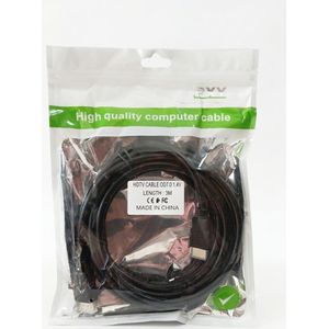 Cable HDMI Mâle vers HDMI Mâle 5 m pour TV, PC, Écran et Projecteur