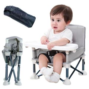 Chaise Bébé Pliante Portable avec Tablette Couleur aléatoire 
