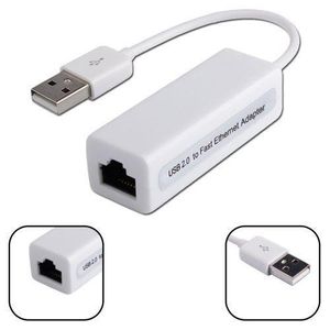 Adaptateur Ethernet Carte réseau USB 2.0 à RJ45 Carte réseau filaire LAN pour Windows 7/8/10 / XP