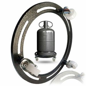 Porte-bouteille de gaz, support bouteille à gaz à 3 roulettes