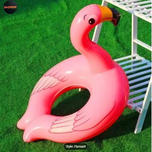 Bouée Gonflable de Piscine avec Auvent Pare-Soleil – Flamant Rose & Caneton Jaune – Flotteur Confortable pour Enfants et Bébés, Idéal pour Piscine et Plage