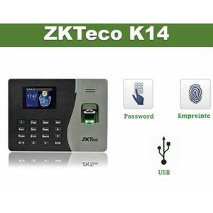ZK Teco Pointeuse Biométrique K14 (Empreinte+Carte+Password)