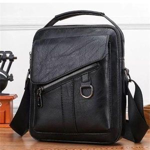 Sac Bandoulière Homme en Cuir PU 100% – Sacoche Élégante Vintage Étanche avec Grande Capacité et Fermeture Zippée Sécurisée