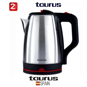 Taurus Bouilloire en inox SIDON 1500 W, 1,8L acier inoxydable - 2 ans de garantie