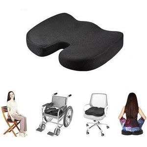 Coussin Ergonomique Orthopédique en Mousse Mémoire – Soulagement Douleur Dos – Confort Bureau & Voiture