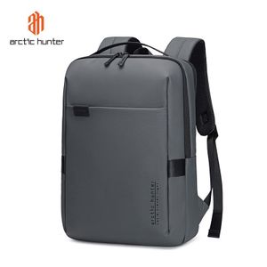 Arctic Hunter Sac à dos minimaliste structuré en polyester pour un usage professionnel en gris et noir