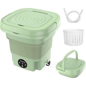 Mini Machine à Laver Portable Pliable 8L, Essoreuse Intégrée, 3 Modes de Lavage, Compacte, Rechargeable, Idéale Voyage & Camping