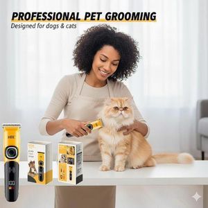 Htc Tondeuse Animaux Rechargeable AT-767 – Coupe Silencieuse & Puissante, Idéale pour Chiens, Chats et Petits Animaux