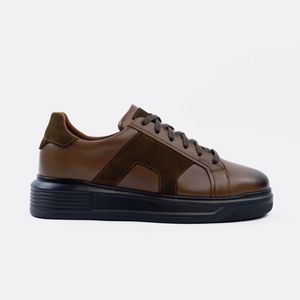 D'Urbano Fascia 016 : Espadrille en cuir Homme Tabac