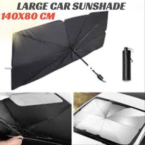 Pare-Soleil Voiture Parapluie 140×80cm – Pare-Brise Avant Anti-UV, Anti-Chaleur & Anti-Chauffe, Réflecteur Solaire Automobile Pliable, Protection Intérieure Universelle pour Voiture, 4×4 & Camion – Installation Facile, Ultra Compact avec Étui de Rangement