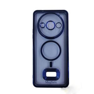 Case Pochette pour Redmi A3  coque Silicone transparent bleu