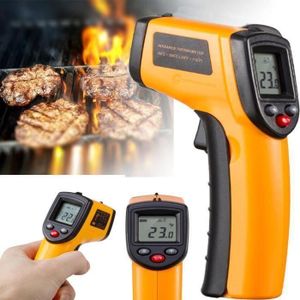 Thermomètre Laser Portable avec Écran LCD – Usage Maison, Cuisine et Industrie