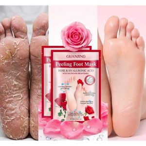 Masque Exfoliant pour Pieds à la Rose & Acide Hyaluronique – Peeling Foot Mask Hydratant