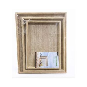 Lot de 3 Plateaux en Bambou Naturel – Écologiques, Résistants et Élégants