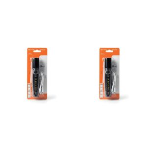 Lampe Torche - Rechargeable Lithium - Éclairage Puissant - Noir - Lot de 2