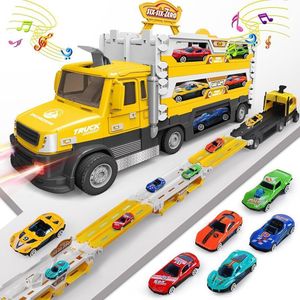 Jouet Camion Transporteur 2 en 1 avec 8 Voitures – Six-Six-Zero