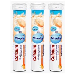 Mivolis pack de 3 tube 20 comprimés Calcium 