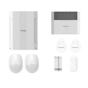 Hikvision  Kit Alarme Filaire Hybrid AX Pro (Centrale+ Clavier +2*Détécteurs +1*Contact+1*Télécommande+3*TAG) PHA64-KIT-WB