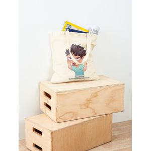 حقيبة يد قطن كلاسيكية من OIKAWA TOORU