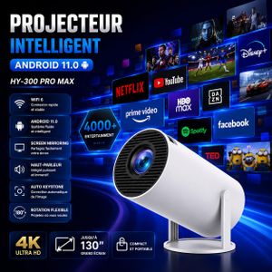  Projecteur intelligent HY300 Pro Max – Transformez votre maison en cinéma 4K