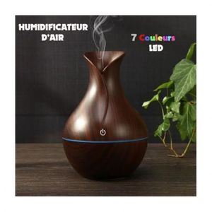 Generic Diffuseur électrique d'arôme, humidificateur d'air, aromathérapie,  brumisateur d'huile, Grain de bois, - Prix pas cher