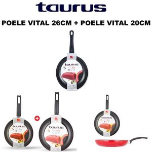 Taurus POELE VITAL 26CM + POELE VITAL 20CM 