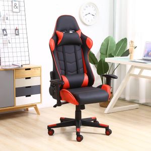 Dansmamaison.ma GAMING Fauteuil de bureau - Rouge / Noir