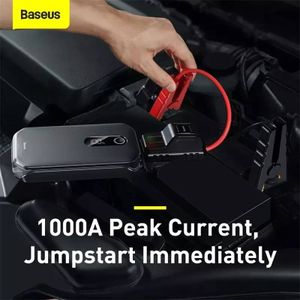 Baseus démarreur de saut de voiture, 10000mAh, 1000a, batterie d'alimentation  d'urgence Portable à prix pas cher