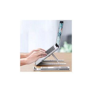 Support Pliable en Plastique pour PC et Tablette, Support Pratique et Ergonomique, Support de refroidissement réglable, Très bonne qualité, Blanc-rose-Noir