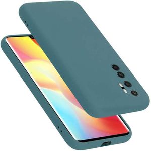 Case Coque silicone liquide pour Xiaomi Mi Note 10 Lite :vert 