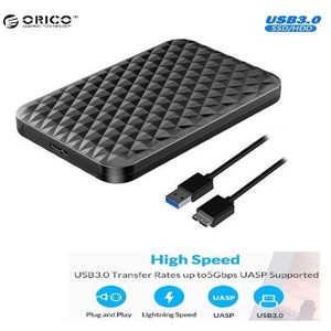Orico Boitiers externes portables pour disque dur SATA USB3.0 -2,5pouces prends en charge jusqu'à 4 To