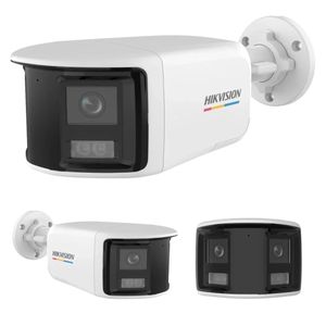 Hikvision Camera Analogique HD BULLET 3K Panoramique Double Eye 180° AUDIO IP67