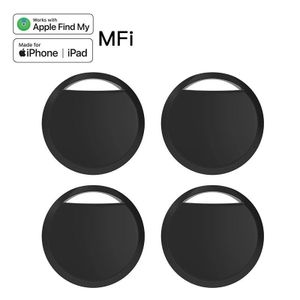 Traceur Bluetooth Compatible Apple Localiser (Find My) MFi – Anti-perte pour Clés, Bagages, Portefeuille (4pcs)