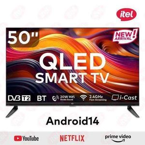 Itel 50 QLED 4K Ultra HD Smart TV Pro Wi-Fi, Bluetooth, YouTube & Netflix L5060N