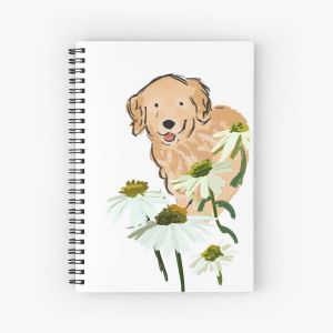 Flower Queso Spiral Notebook Bloc note