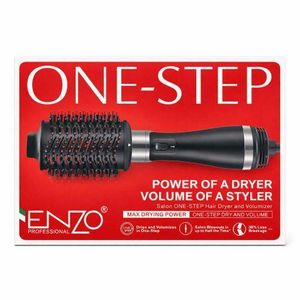 Enzo ONE-STEP Hair Dryer & Volumizer – Brosse Chauffante pour Sécher, Lisser et Donner du Volume