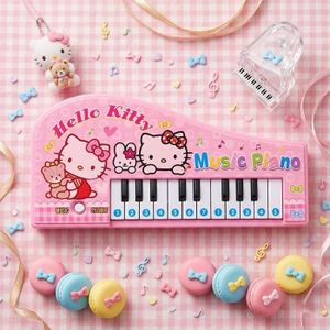 بيانو موسيقي للأطفال هالو كيتي - لوحة مفاتيح تعليمية محمولة