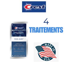 Crest 3D 3D Crest whitstrips Pearl Glow 4 Traitements