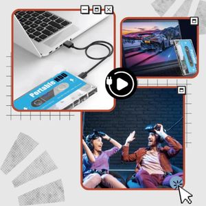 Disque dur externe 500 Go avec Batocera – Console rétro 100 000 jeux, compatible PC et Mac