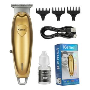 Kemei Tondeuse à Cheveux et Barbe Professionnelle  KM-732 – Rechargeable par USB-C avec Écran LED
