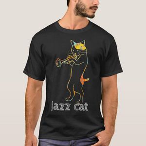 Jazz Trumpet Playing Kitty Cat Cool Jazz Cat T-Shirt