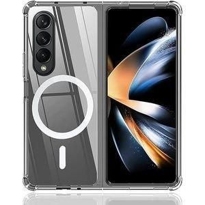 Case Coque Souple Liquid MagSafe pour Samsung Galaxy Z fold 5 5G, transparent