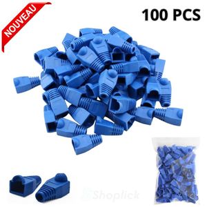 Cache connecteur Plug 100PCS Capuchons RJ45 – Boot de Protection pour Connecteurs Réseau